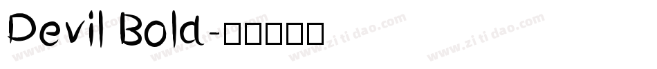 Devil Bold字体转换